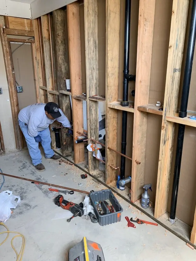 Commercial rough-in plumbing for Gas Line Repair in Birch Valley